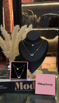 Moon & Star Charm Necklace