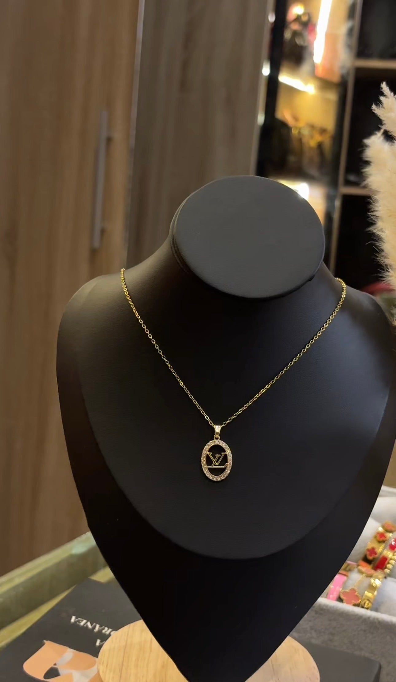 Lv pendant necklace