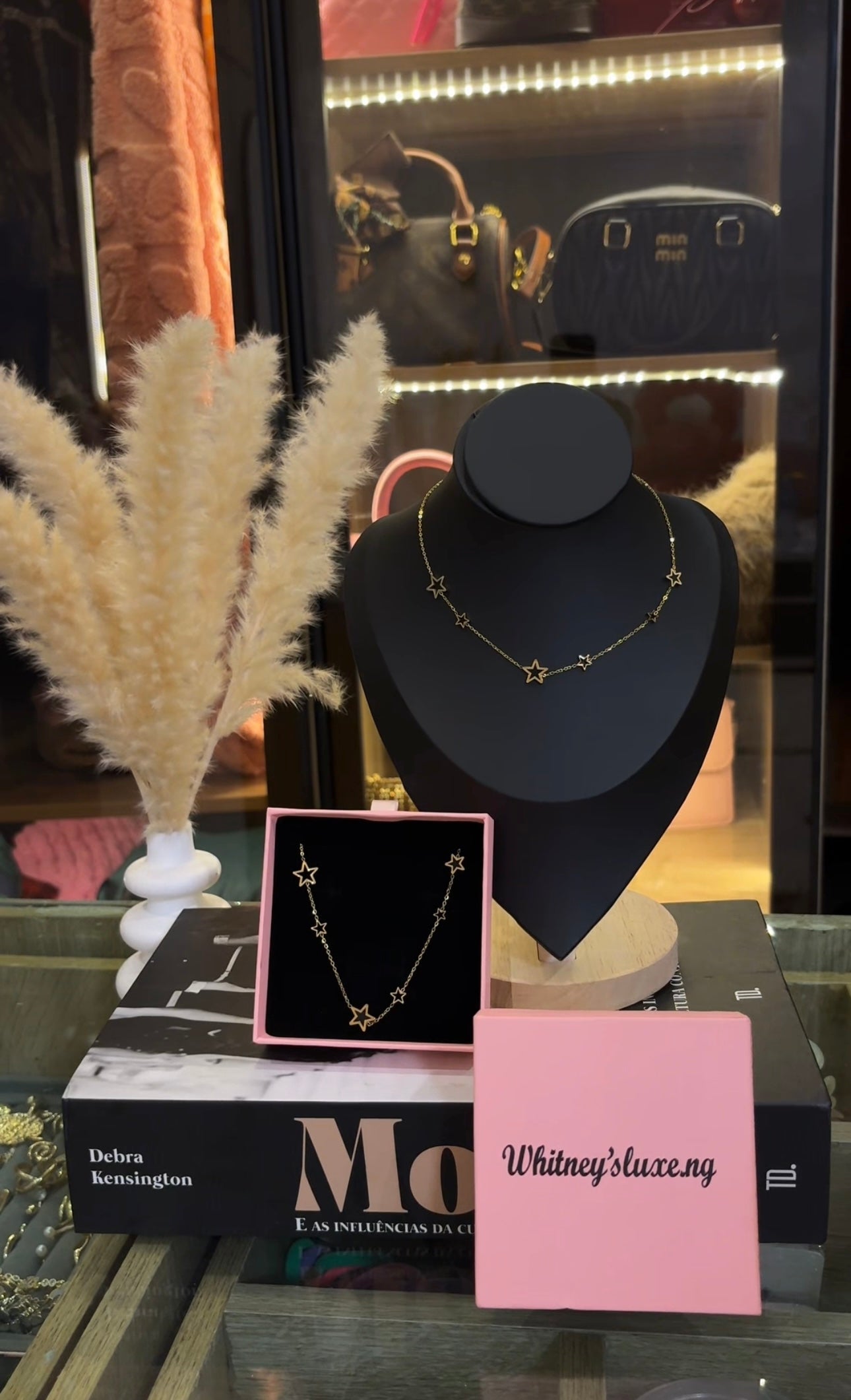 Black Star Pendant Necklace