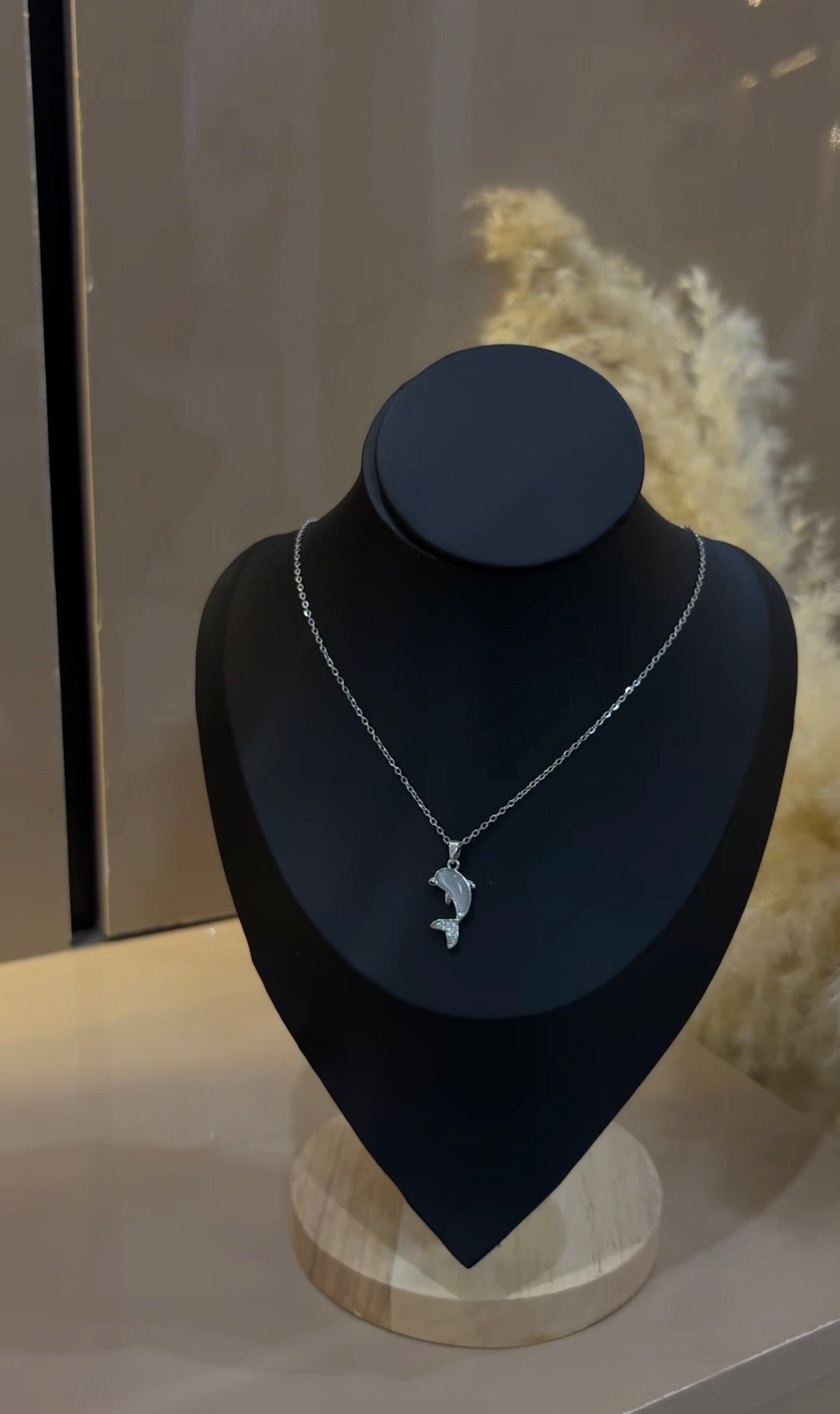 Silver Fish pendant necklace
