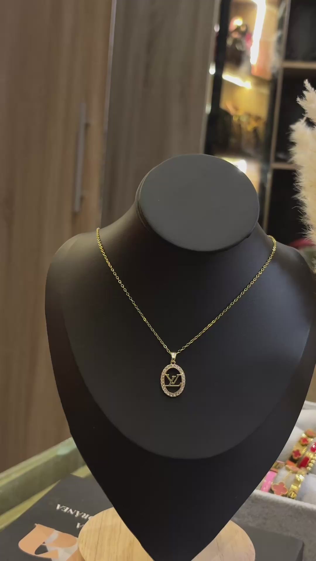 Lv pendant necklace